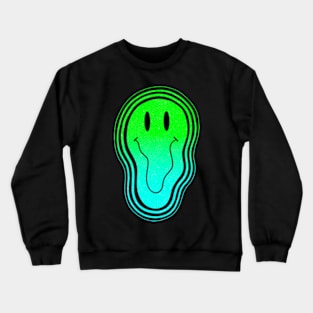 Green & Blue Smiley Crewneck Sweatshirt